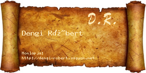 Dengi Róbert névjegykártya